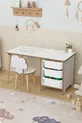 Aktivitätentisch mit Papierrolle Kinderarbeitstisch Spielzeugschrank