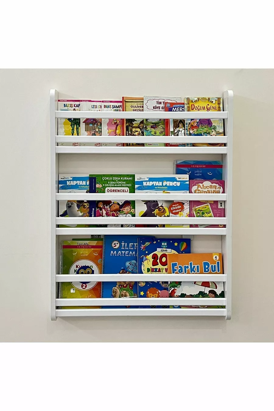 Bibliothèque Safir à 3 étagères - Bibliothèque éducative Montessori pour chambre d'enfant