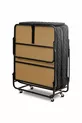Lit pliant XL | Matelas à ressorts portable en deux parties et cadre de lit pliable