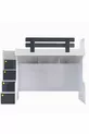 Ranza, Lit superposé Metris avec bureau et 2 matelas Comfort