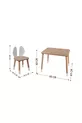 Table de jeu - Table d'activité - Table d'étude - Table pour activités - Ensemble table et chaise pour enfant avec 1 chaise