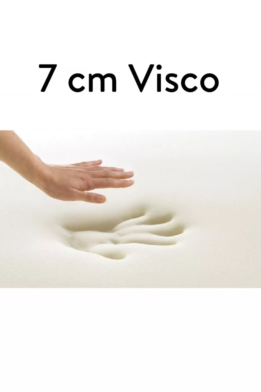Ecotopper - Materasso Pad Morbido in Schiuma Memory 7 Cm al 7% Visco