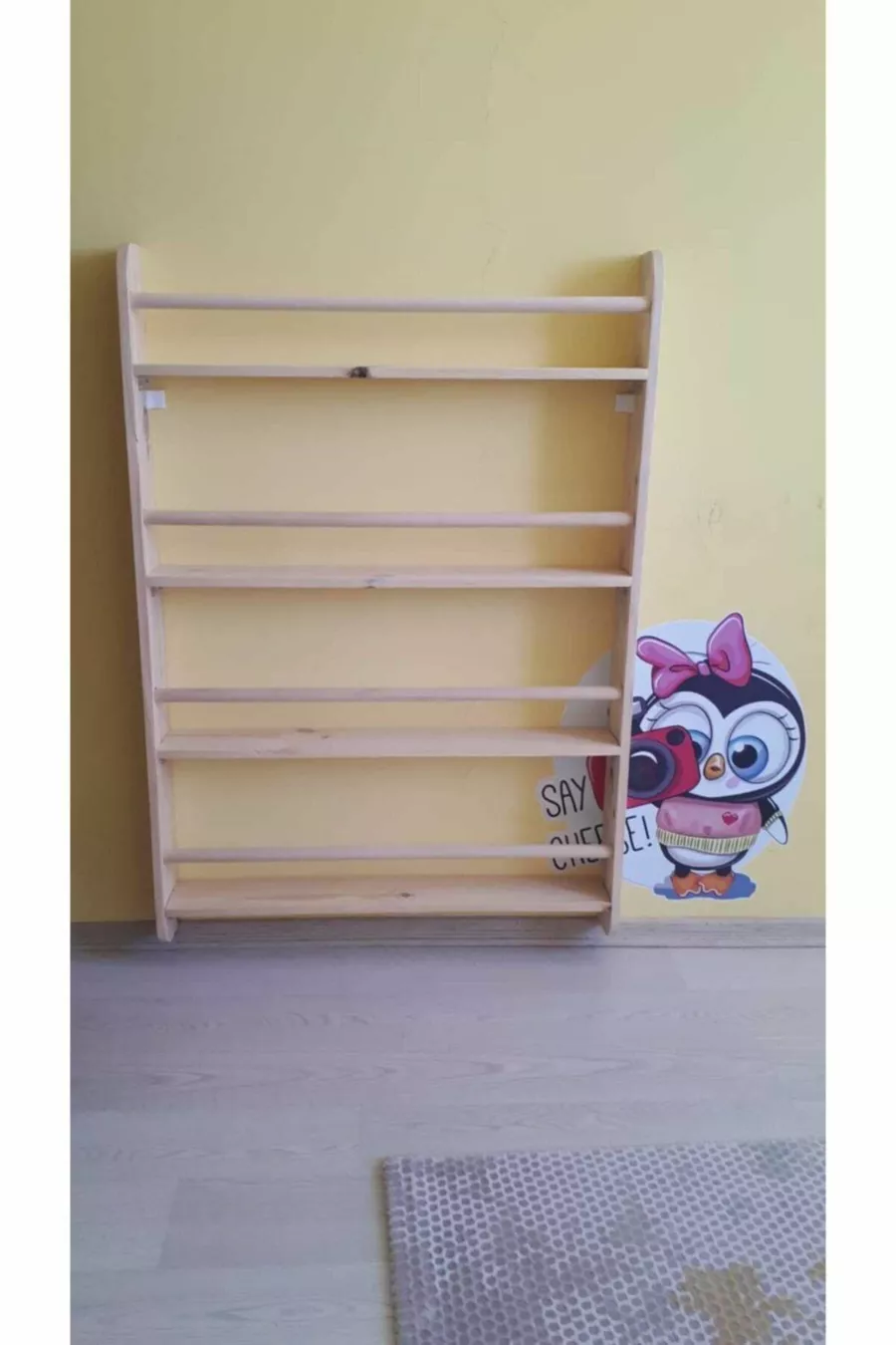 Bibliothèque Montessori Modèle Large à Barreaux Ronds
