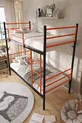 Letto a Castello Trend Compatibile con Materasso Arancione Letto a Castello in Metallo Separabile