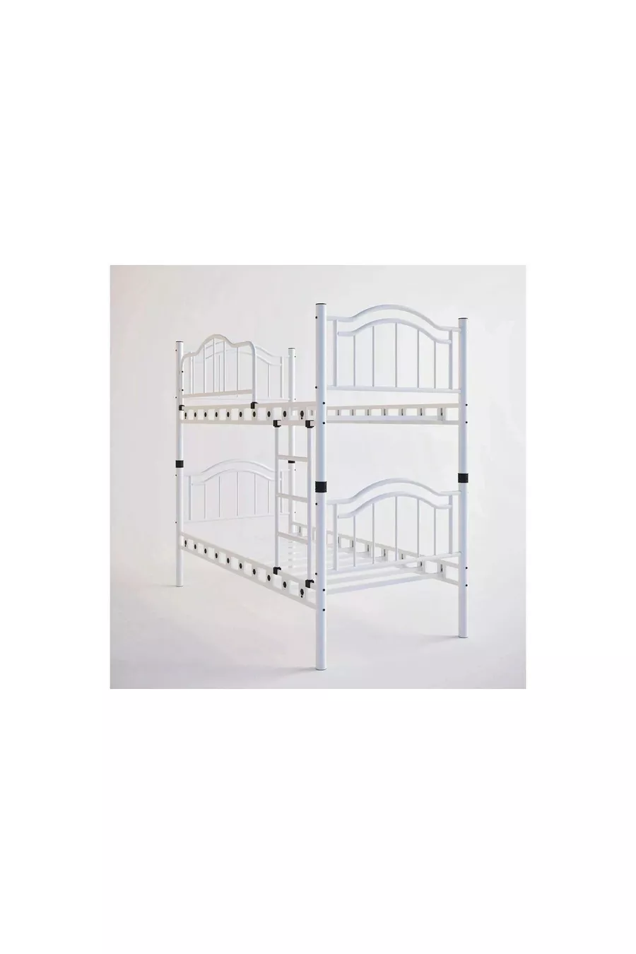 Lit Superposé et Lit Simple Métallique pour Enfants Belinay Blanc