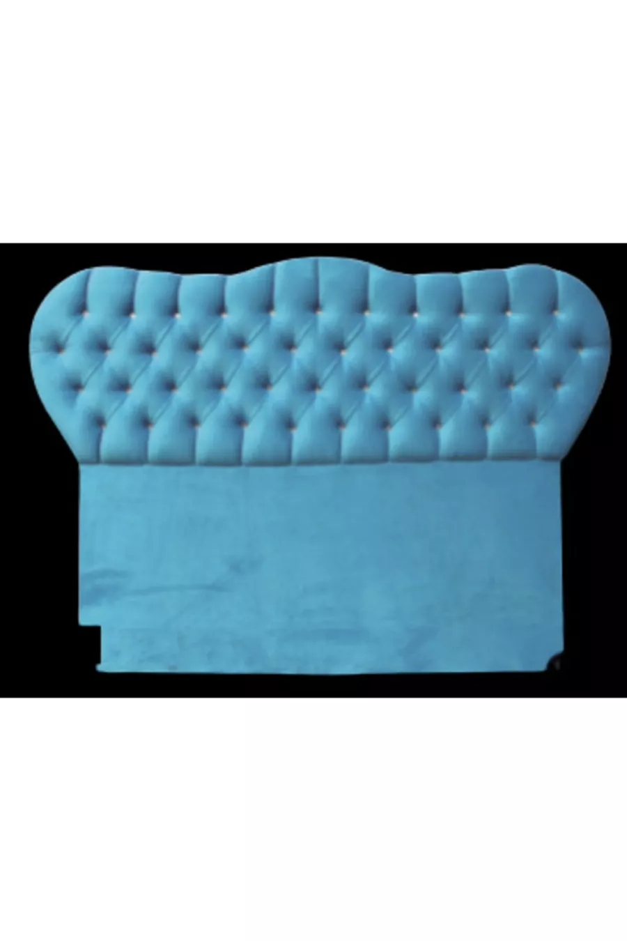 Tête Alc Modèle Cristal cm Baby Face Tissu Moderne Matelassé Couleur Bleue Fait Main