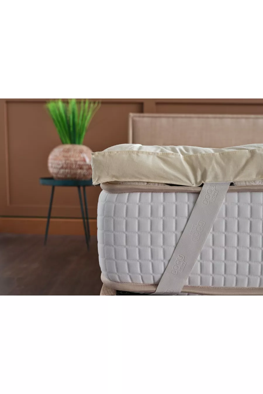 Wollen Matrasbeschermer Wit - x cm