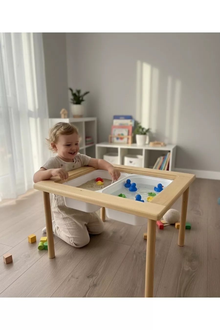 Table d'activités en bois