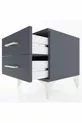 Chevet Hyperion 2 tiroirs Anthracite-Anthracite
