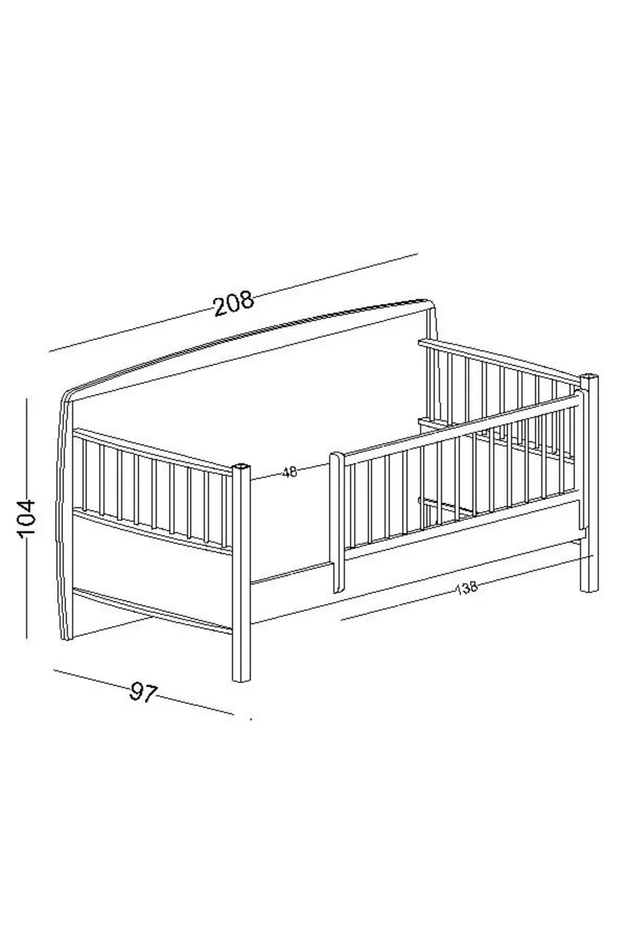 Chambre d'enfant Marin (Armoire 3 portes + * Montessori + Commode)