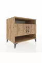 Commode Kronos 3 étagères 2 portes Pin-Pin