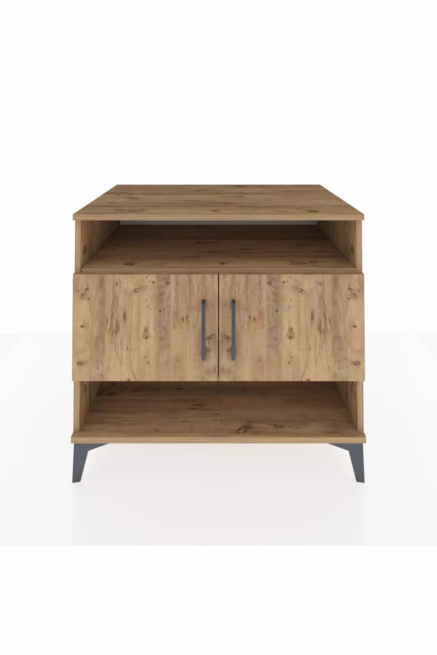 Commode Kronos 3 étagères 2 portes Pin-Pin