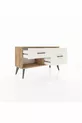 Commode Arges 2 tiroirs Pin-Pin / Pierre de lune