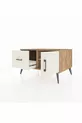 Commode Kronos à une étagère, un tiroir et une porte en pin-pierre d'onyx