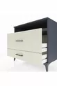 Kronos Dressoir Enkel Plank 2 Laden Antraciet-Leisteen