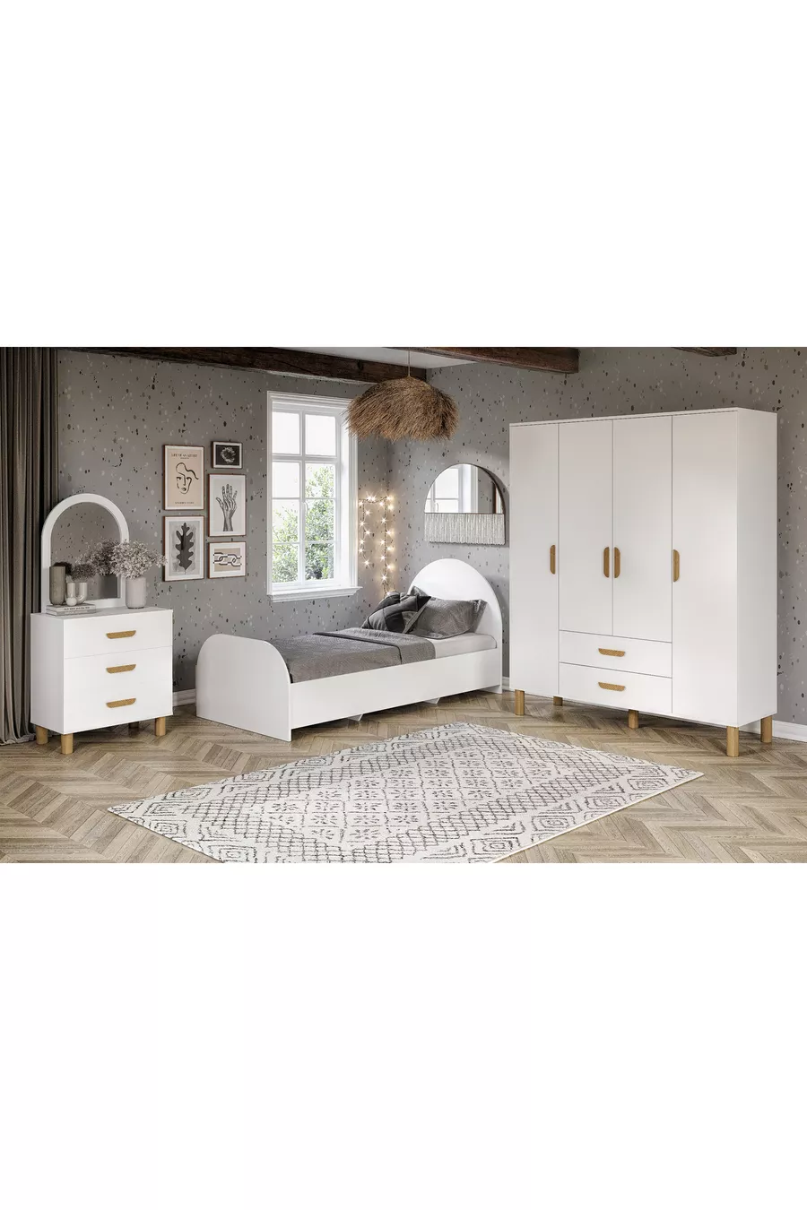 Güneş Boheemse Kinderkamer Set Helemaal MDF