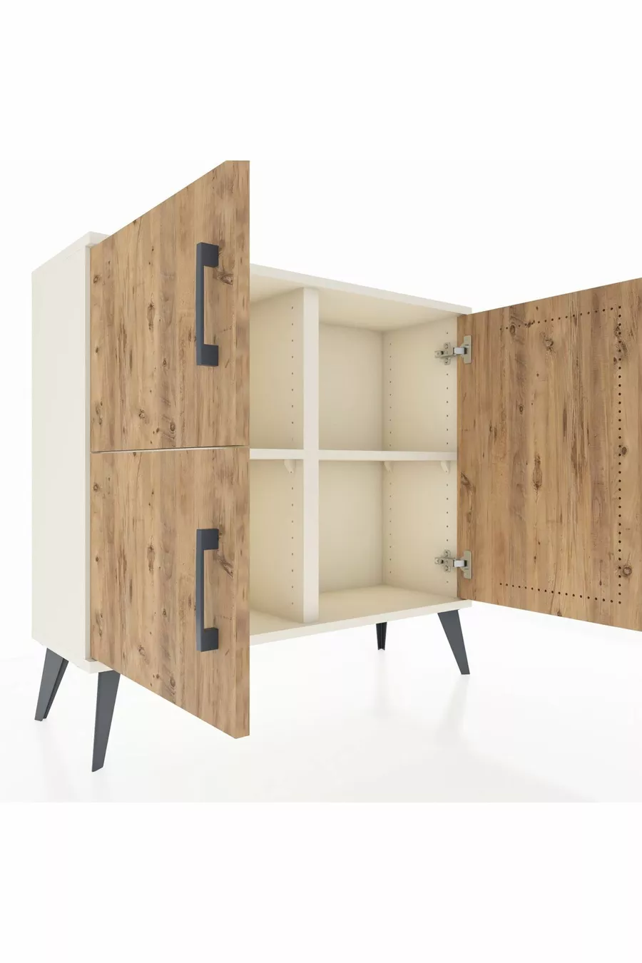 Arges Dressoir 2 Planken 3 Deuren Maansteen-Hout/Maansteen