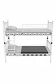 Letto a castello e letto singolo in metallo per bambini Metis