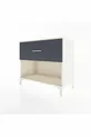 Hyperion Dresser Single Drawer Moonstone-Anthracite
