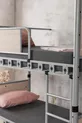 Elegan Genç Çocuk Odası Ahşap Başlıklı Metal Ranza Ve Karyola 