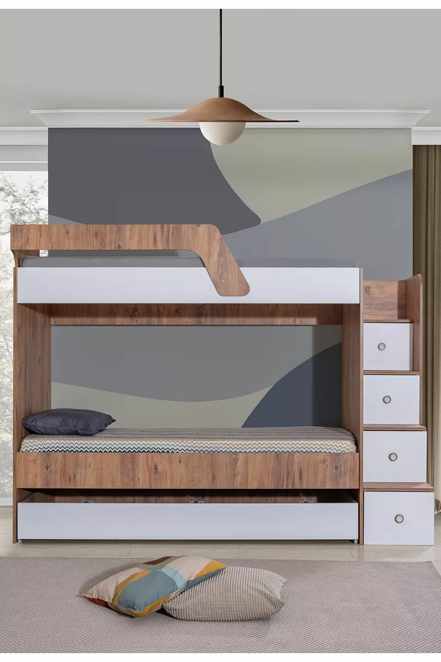 Ranza, Triple Yavrulu Merdivenli Ranza + 2 Adet Comfort Yatak