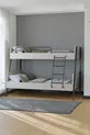 Letto a Castello con Struttura in Metallo a Doppio Piano per Cameretta dei Ragazzi e Bambini x 