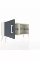 Arges Dresser with 2 Shelves and Single Door Moonstone-Anthracite