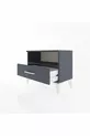 Arges Commode Single Shelf Single Drawer Anthracite-Anthracite
