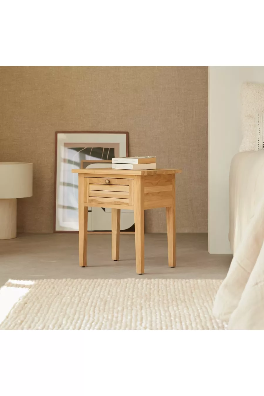 Table de chevet en bois massif naturel Loggia