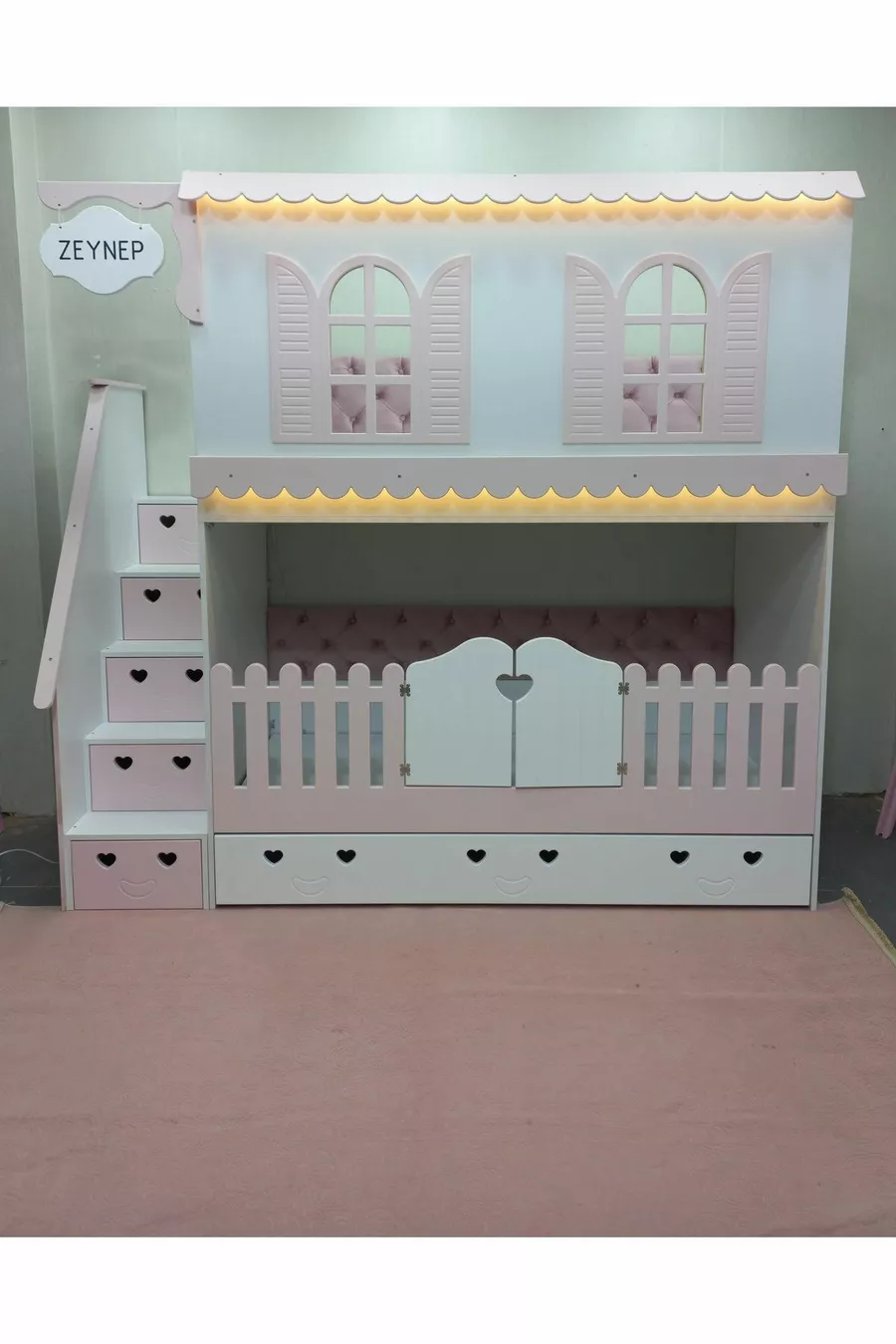 Alaçatı Etagenbett mit Kinderbett