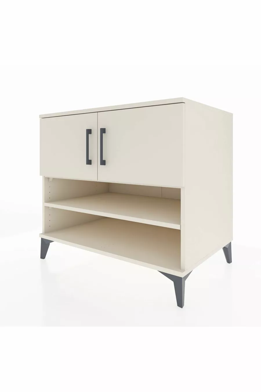 Commode Kronos 3 étagères 2 portes Pierre de lune-Pierres de lune