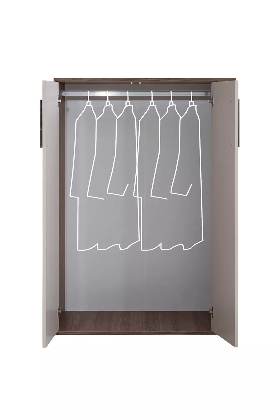 Bunk Bed, Milano Youth Room Set Bunk Bed with Cabinet, 3-Door Wardrobe, 2 Comfort Mattresses