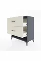 Commode Hyperion 2 tiroirs Anthracite-Pierres de lune