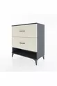 Commode Hyperion 2 tiroirs Anthracite-Pierres de lune
