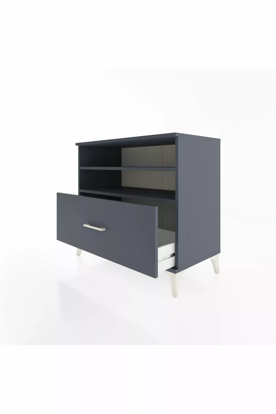 Hyperion Dressoir 2 Planken 1 Lade Antraciet-Antraciet