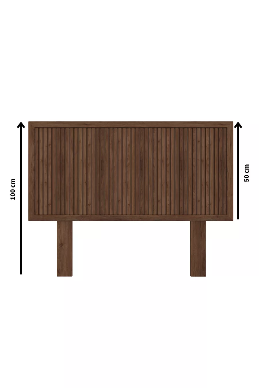 Tête unique en bois couleur noyer modèle Alaz (VERTICALE)