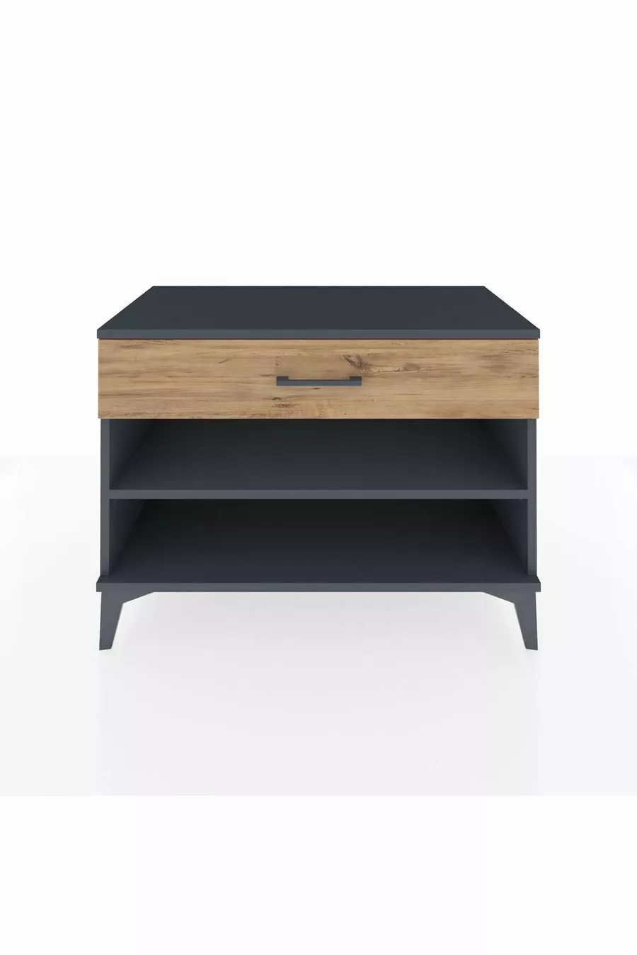 Hyperion Dresser Single Shelf Single Drawer Anthracite-Pine