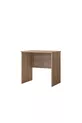 Lit superposé, ensemble de chambre pour jeunes Polo avec bureau double, lit superposé en noyer + armoire en noyer à trois portes