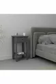Mandosi Furniture Single Drawer Anthracite Gold Handle Nightstand