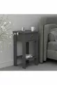 Mandosi Furniture Single Drawer Anthracite Gold Handle Nightstand