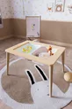 Table d'activité de jeu en bois avec chaise ourson en bois résistante à l'eau