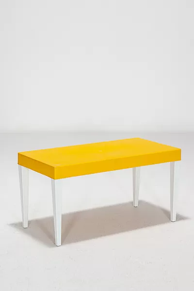 Junior Rectangular Ergonomic Comfortable Preschool Kids Table - Yellow