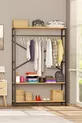 Alkor  Guardaroba Aperto in Truciolato con Effetto Legno, Porta Appendiabiti
