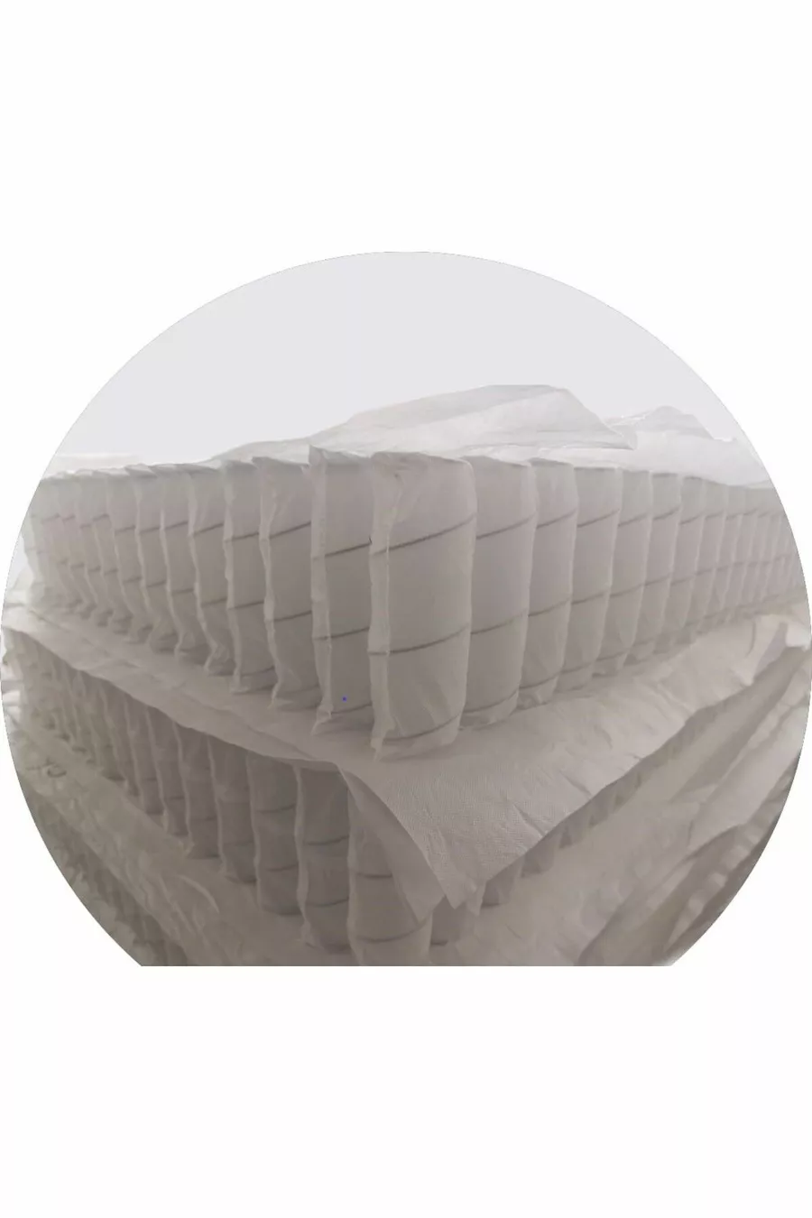 Matelas à ressorts ensachés ergonomique et entièrement orthopédique en bambou
