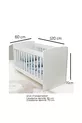 Rocking Deep Baby Cradle with Adjustable Height (Bed Included)
