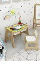 Набор детской мебели Montessori: деревянный стол и стулья для активностей