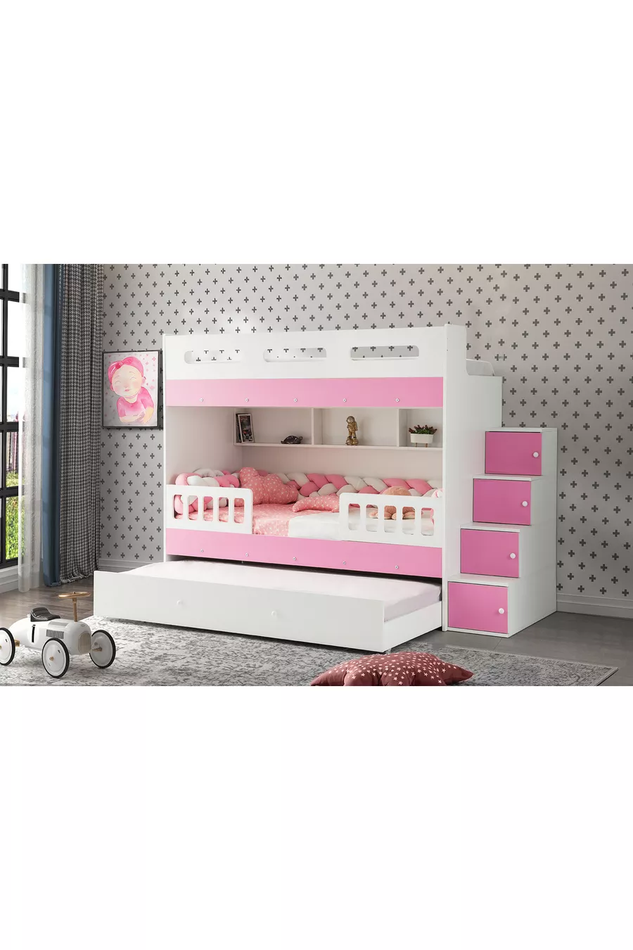 Berlin Bunk Bed / 2 Pieces Including Bamboo Spring Mattress