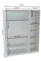 - LADİK - WEIßER 3-TÜRIGER SCHRANK  CM