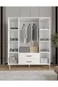 Möbel Güneş Bohem 4-türiger Schrank, komplett aus MDF