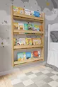 Bibliothèque pour enfants Montessori en MDF à 4 étagères * cm - Chêne Saphir